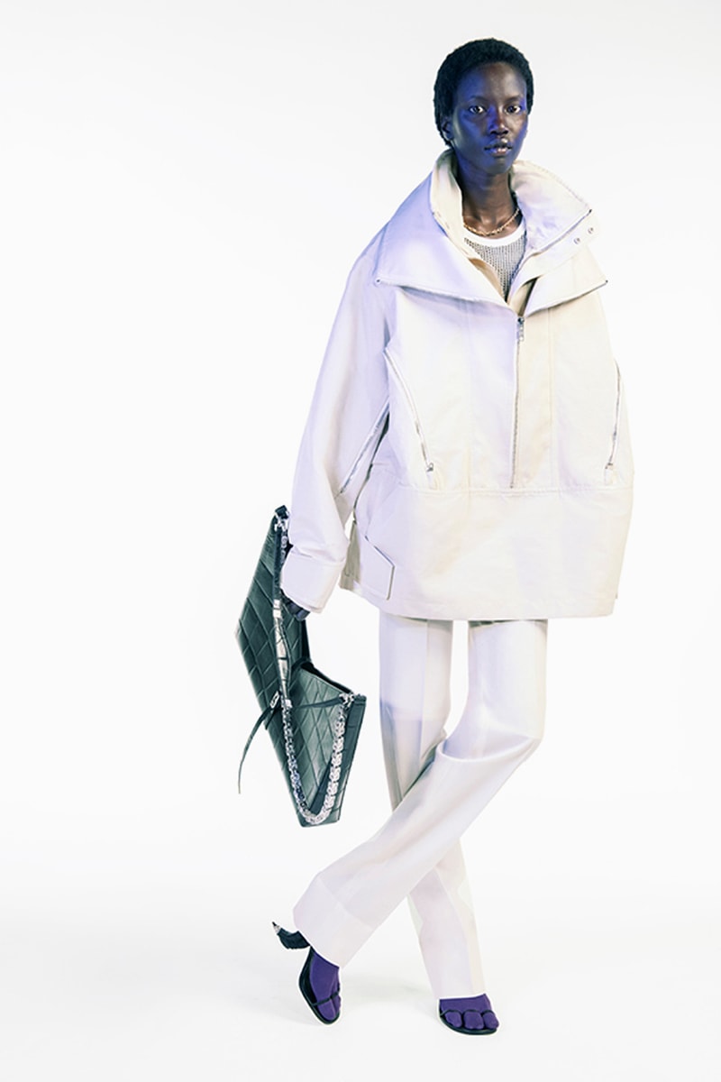 givenchy matthew williams spring summer 2021 first debut collection hardware chains tryp toe heels marshmallow slides