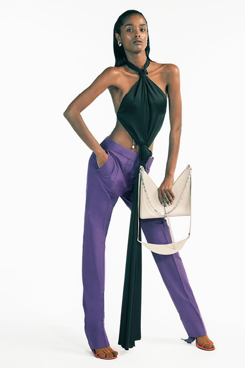 givenchy matthew williams spring summer 2021 first debut collection hardware chains tryp toe heels marshmallow slides