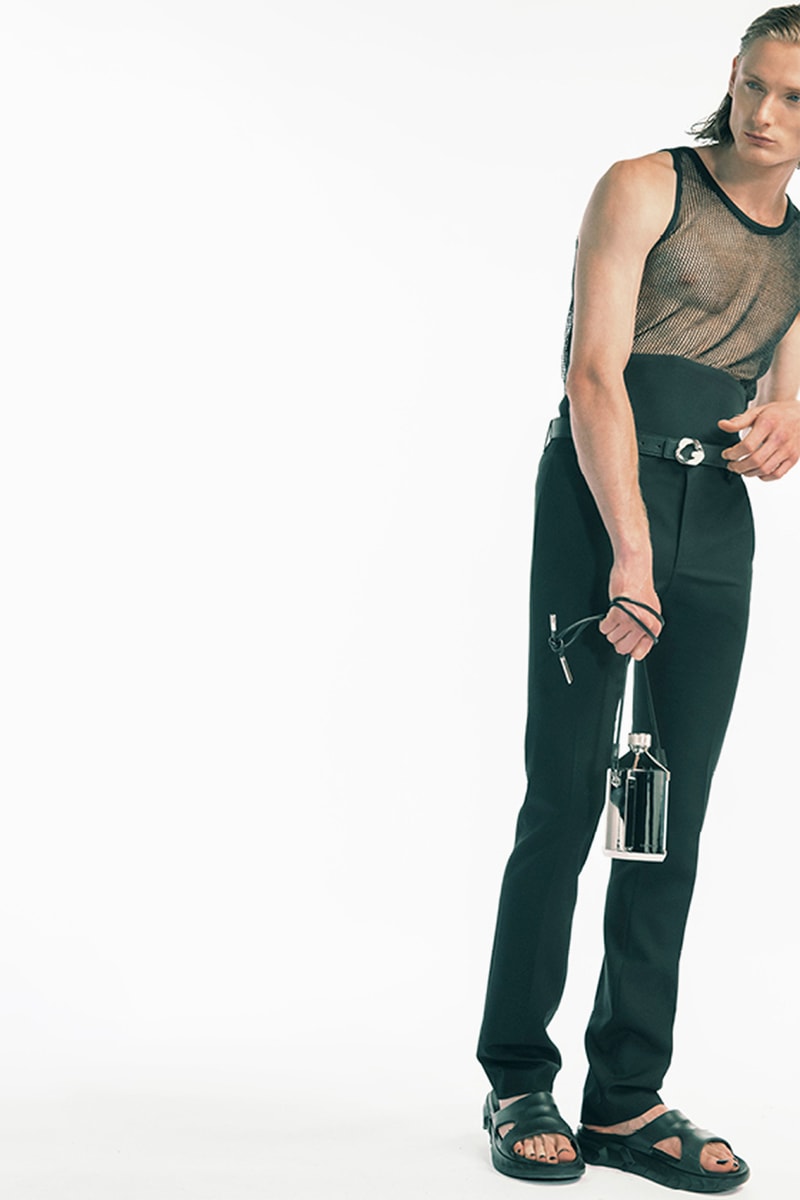 givenchy matthew williams spring summer 2021 first debut collection hardware chains tryp toe heels marshmallow slides