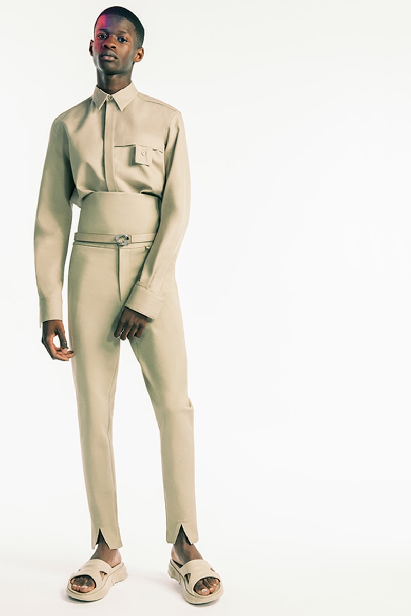 givenchy matthew williams spring summer 2021 first debut collection hardware chains tryp toe heels marshmallow slides