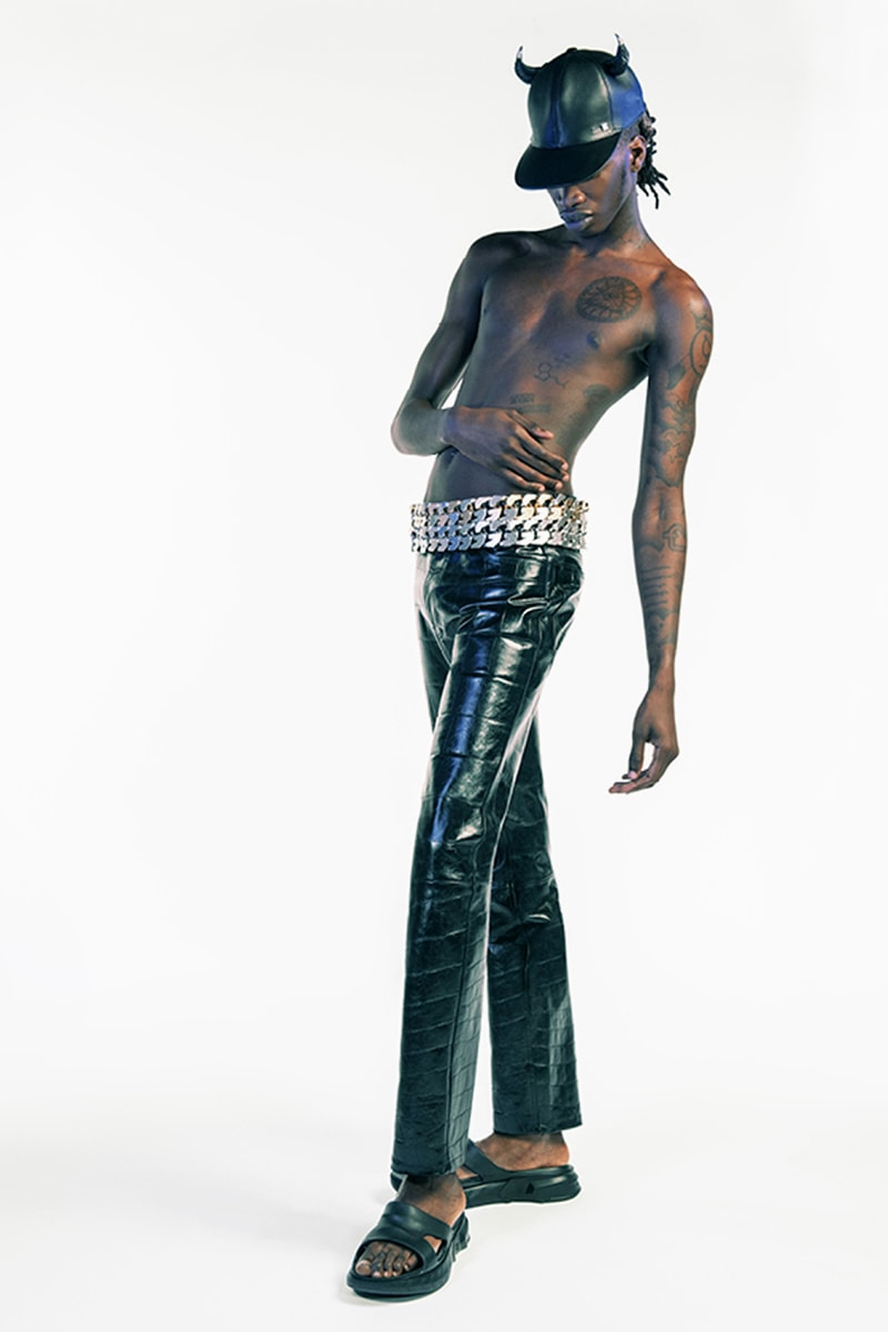 givenchy matthew williams spring summer 2021 first debut collection hardware chains tryp toe heels marshmallow slides