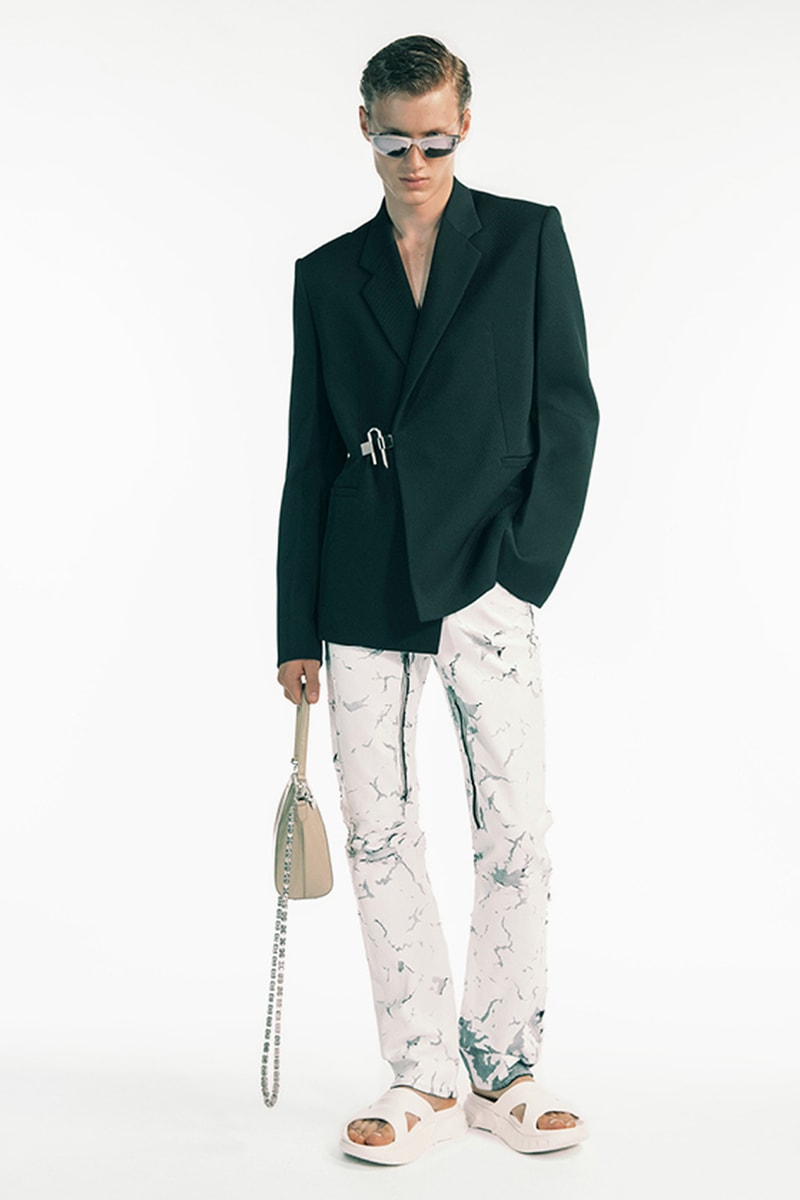 givenchy matthew williams spring summer 2021 first debut collection hardware chains tryp toe heels marshmallow slides