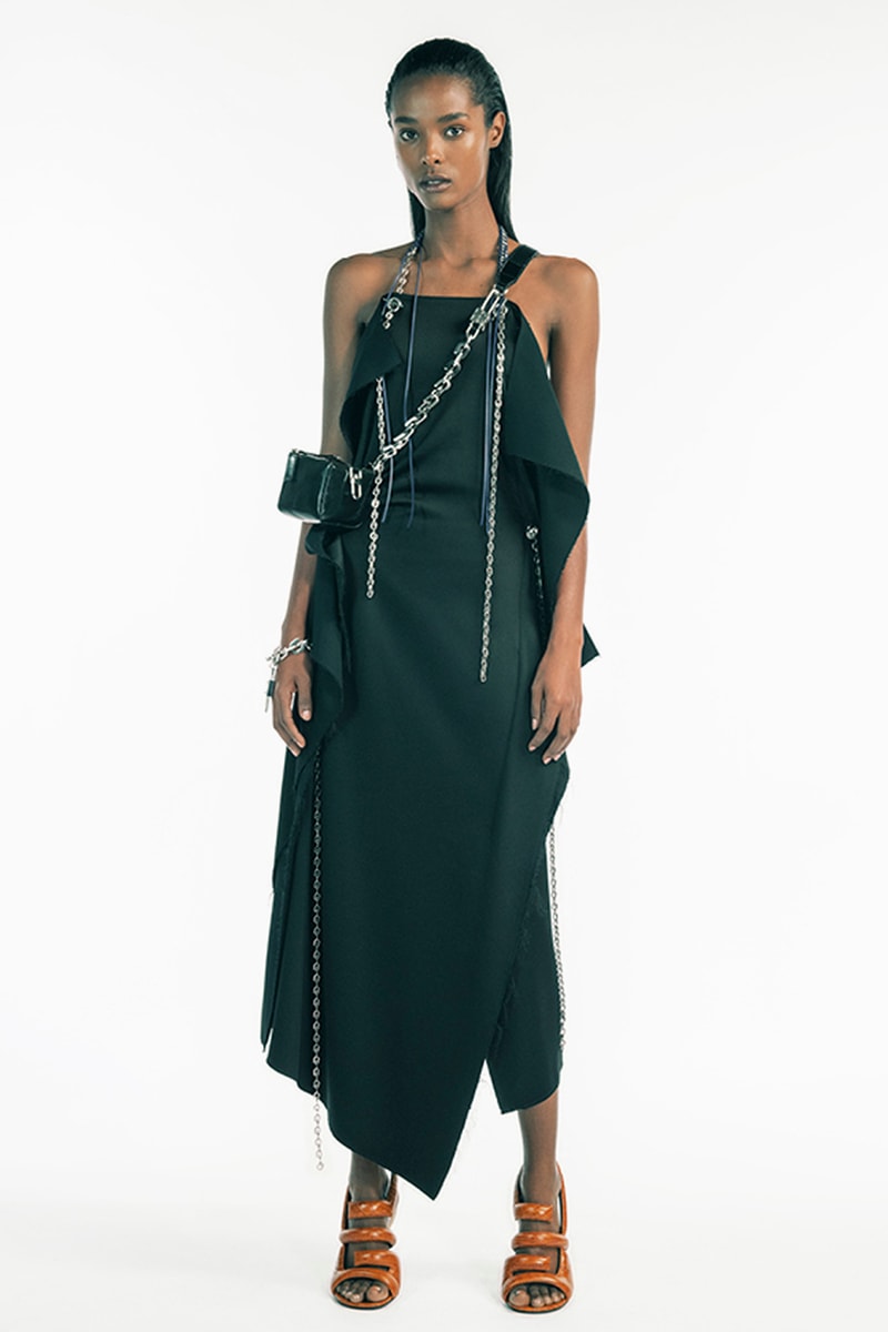 givenchy matthew williams spring summer 2021 first debut collection hardware chains tryp toe heels marshmallow slides