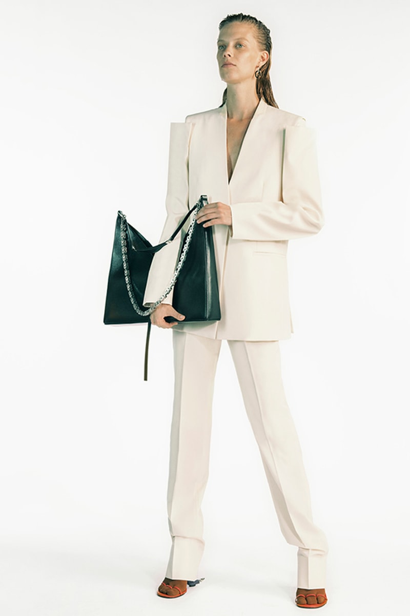 givenchy matthew williams spring summer 2021 first debut collection hardware chains tryp toe heels marshmallow slides