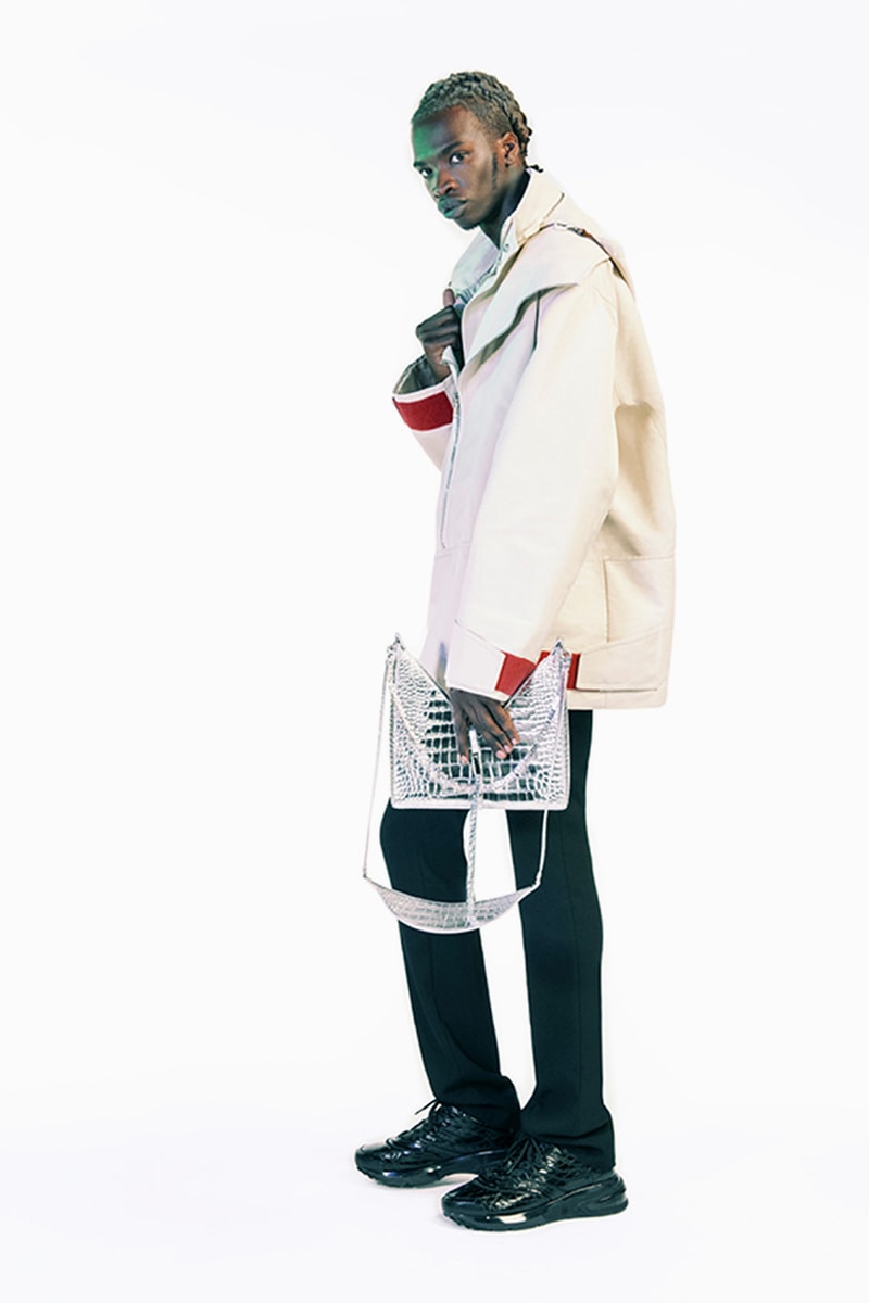 givenchy matthew williams spring summer 2021 first debut collection hardware chains tryp toe heels marshmallow slides