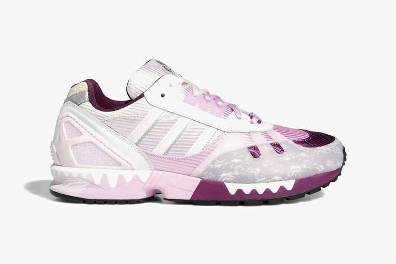 hey tea adidas originals a-zx 7000 sneakers collaboration merlot rich mauve clear lilac release info