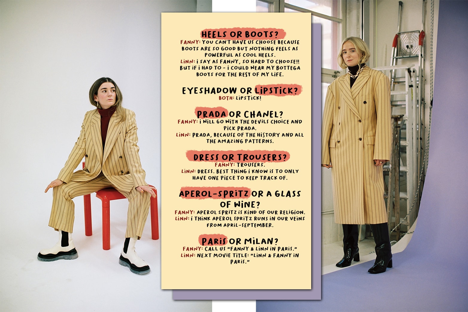 Hobnob Journal Interview Fanny Ekstrand Linn Eklund Editorial Fashion Website Blog