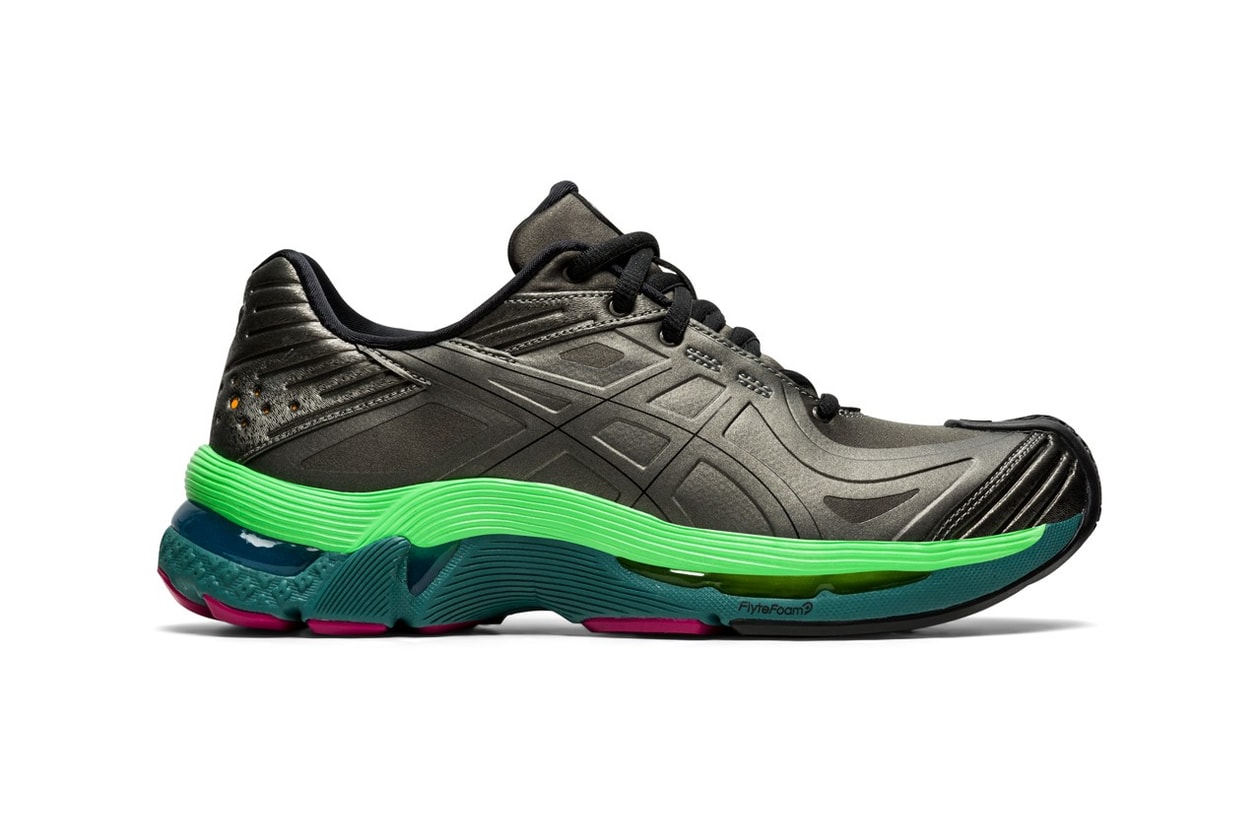 kiko kostadinov asics gel teserakt womens sneakers collaboration gunmetal gold release info