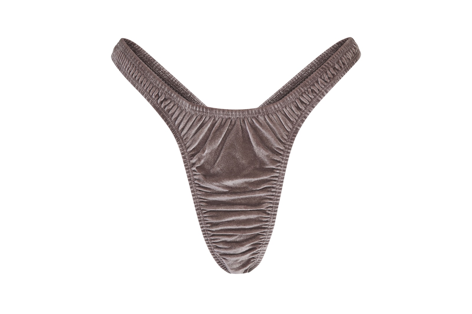 Kim Kardashian SKIMS Stretch Velvet Collection Plunge Bra Dipped Thong Underwear Cut Out Bodysuit