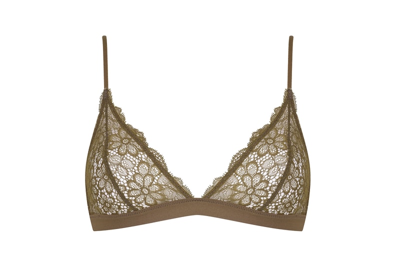Les Girls Les Boys Lace Lingerie Bra Underwear Black Khaki