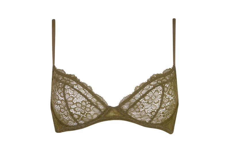 Les Girls Les Boys Lace Lingerie Bra Underwear Black Khaki