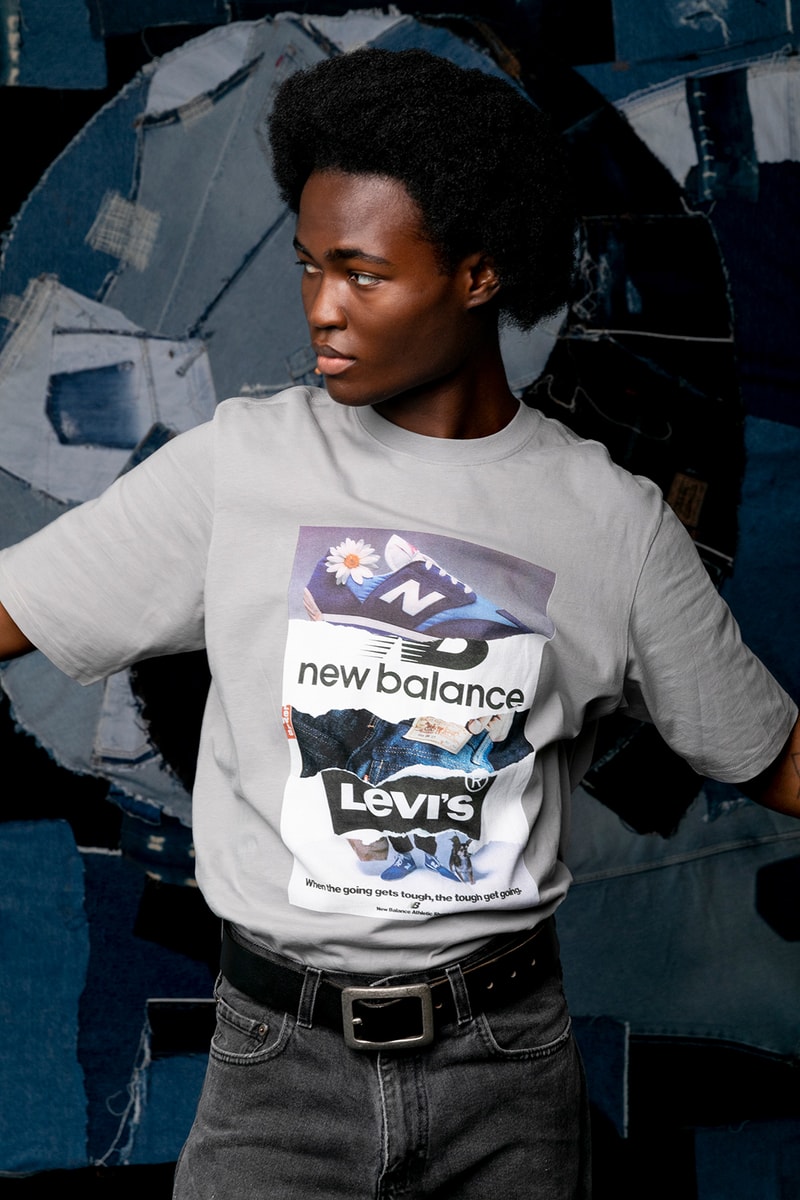 levis new balance fall winter collaboration 327 sneakers trucker jackets outerwear