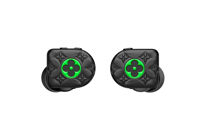 Louis Vuitton Horizon Black Neon Green Earphones Monogram