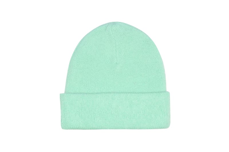 green designer beanie