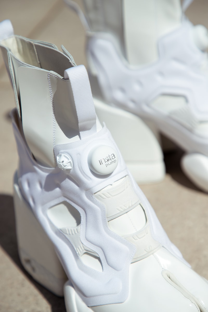 maison margiela reebok tabi instapump fury ankle boots white