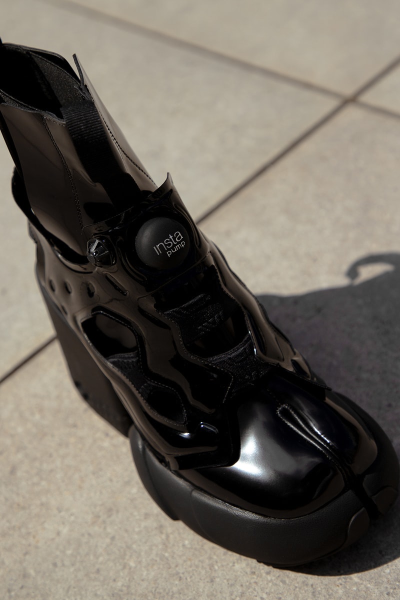maison margiela reebok tabi instapump fury ankle boots black