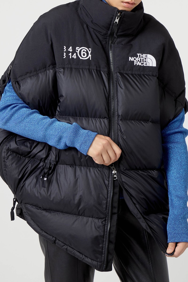 mm6 maison margiela the north face tnf collaboration closer look fall winter outerwear release price where to buy