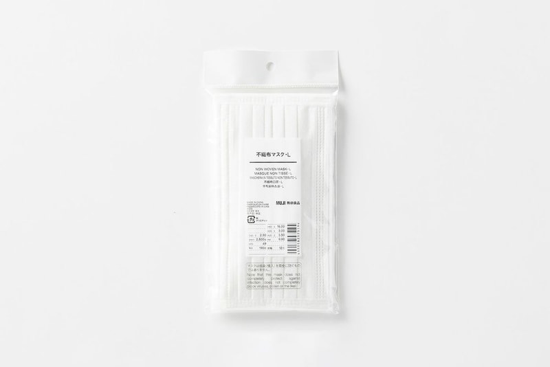 MUJI Face Mask Reusable Cloth Coronavirus COVID-19  Cotton White