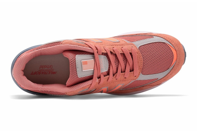 new balance 990v5 sunrise made in the usa peach coral peach pink sneakers price release