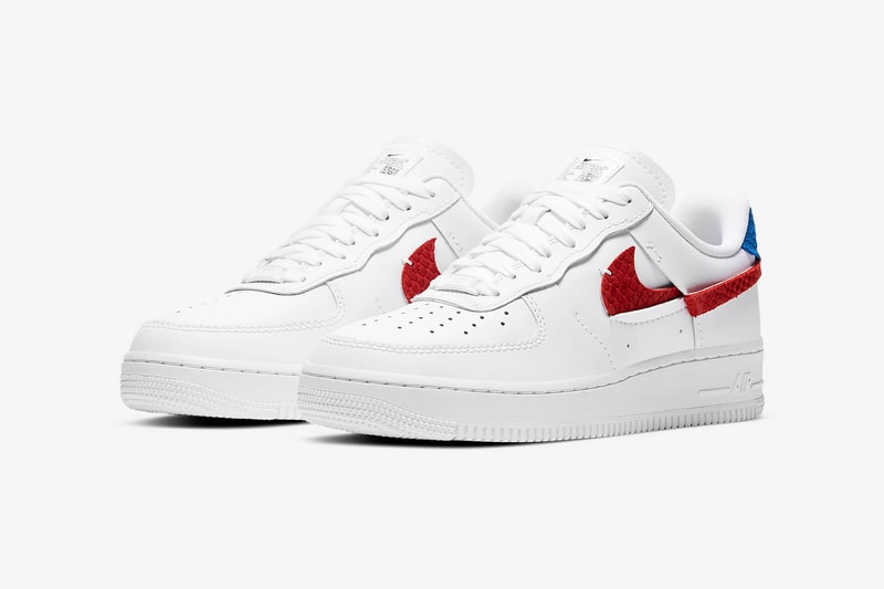 nike air force 1 lxx womens sneakers white pink red blue colorway sneakerhead shoes footwear