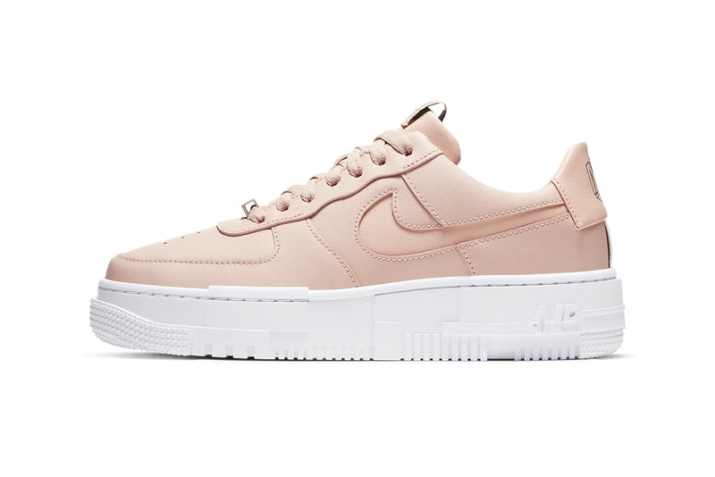 Nike Air Force 1 Pixel Women Sneaker Shoe Particle Beige Pastel Pink