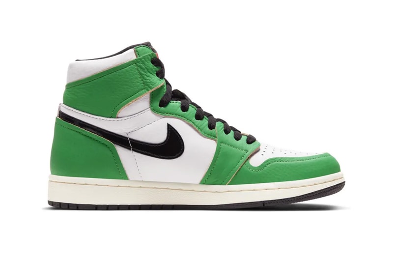 nike womens air jordan 1 aj1 high lucky green red white black boston sneakers release price info
