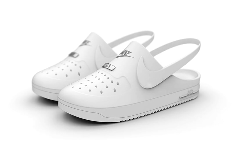 nike crocs collaboration air force 1 clogs digital render mockup keegan mcdaniel design