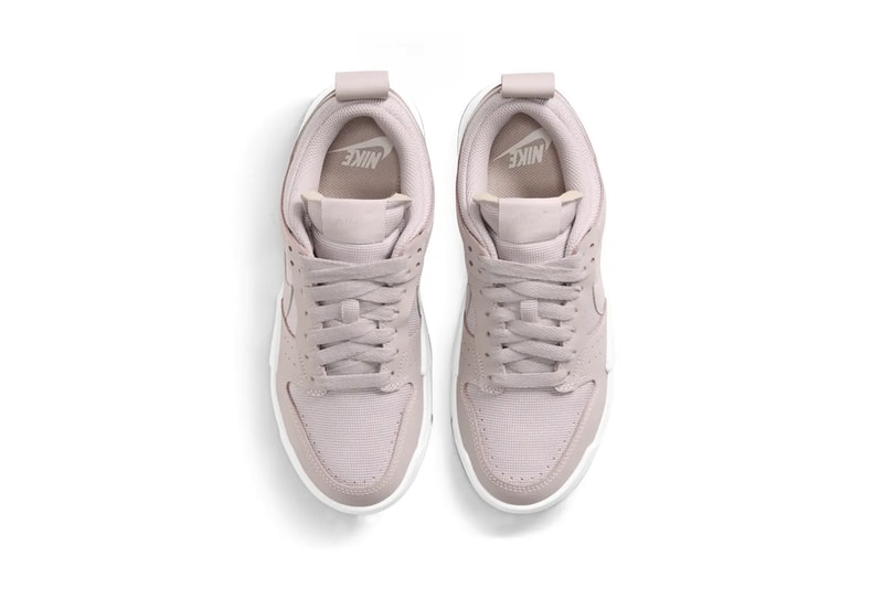 nike dunk low disrupt womens sneakers nude purple white colorway shoes footwear sneakerhead