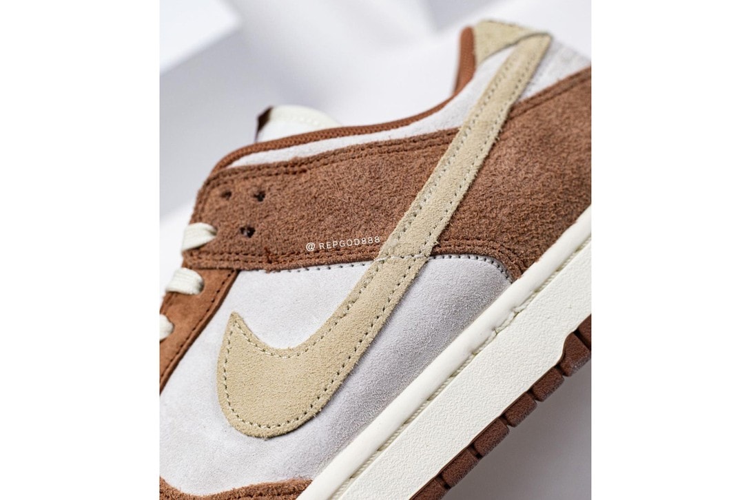 nike dunk low sneakers brown white colorway sneaker head footwear shoes 