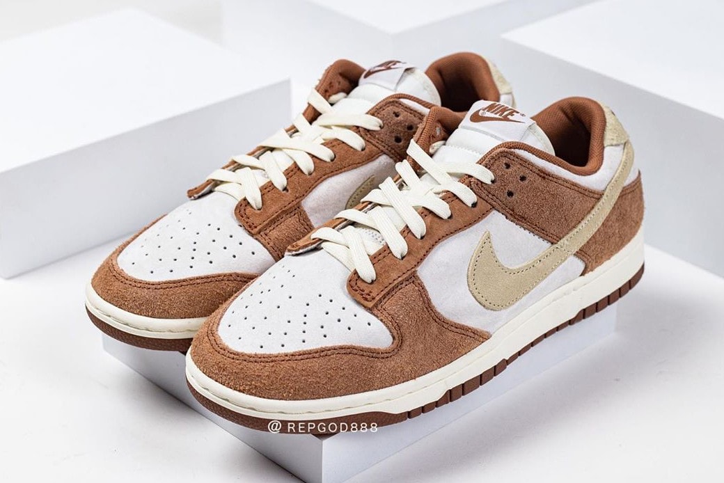 nike dunk low sneakers brown white colorway sneaker head footwear shoes 