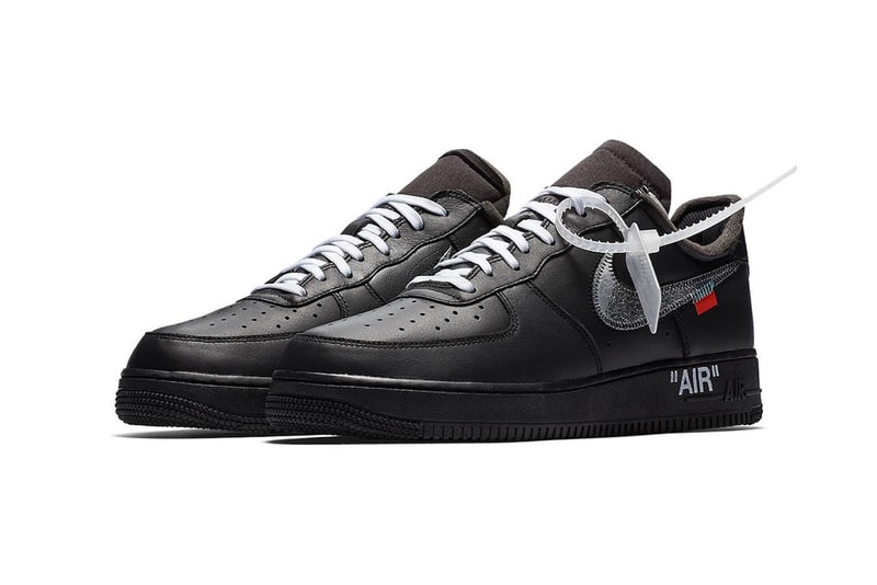 nike off white virgil abloh moma collaboration air force 1 black colorway sneakers sneakerhead footwear shoes
