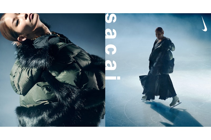 sacai nike collaboration outerwear collection jackets hoodie parka