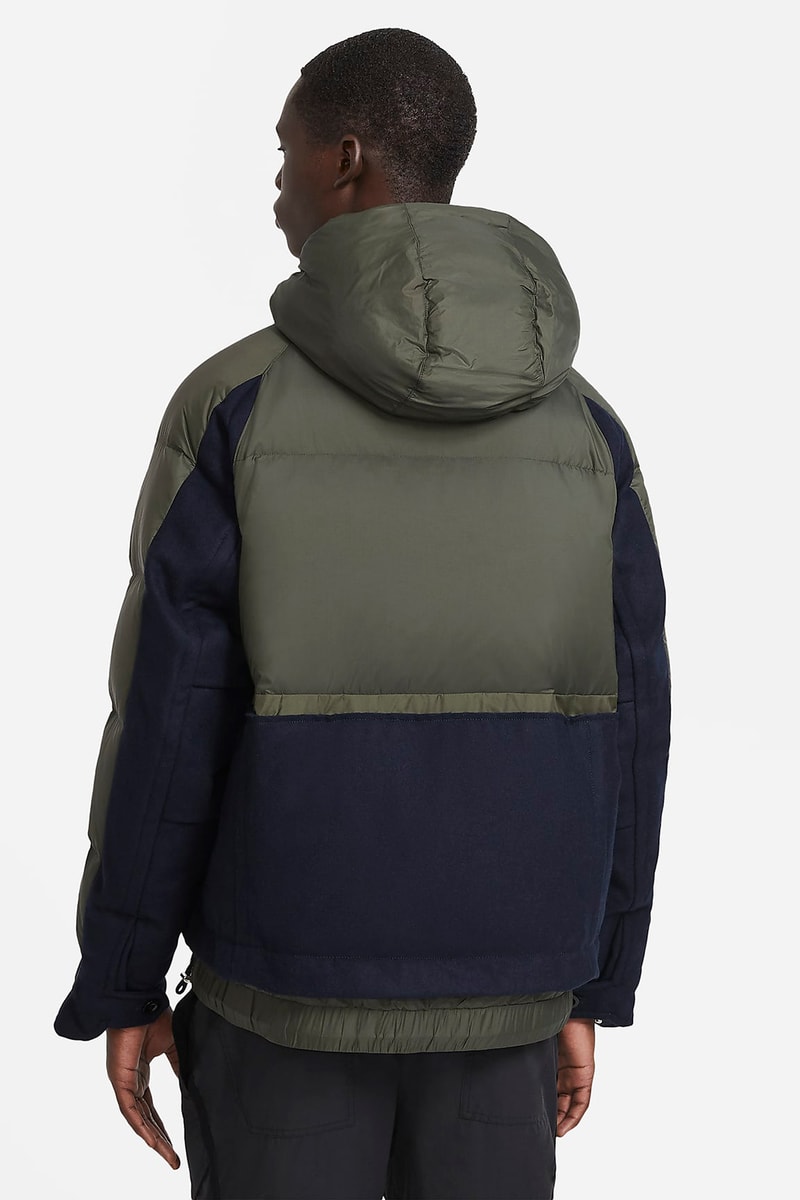 sacai nike collaboration outerwear collection jackets hoodie parka