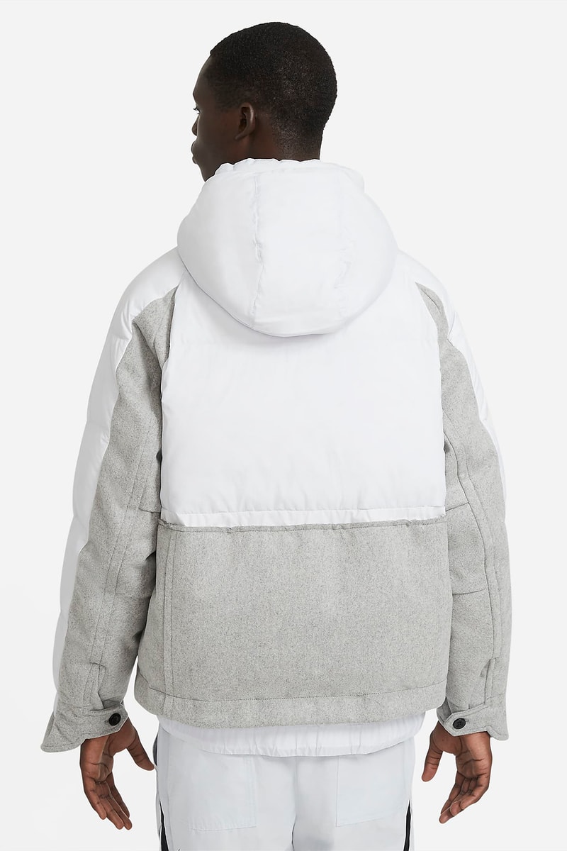 sacai nike collaboration outerwear collection jackets hoodie parka