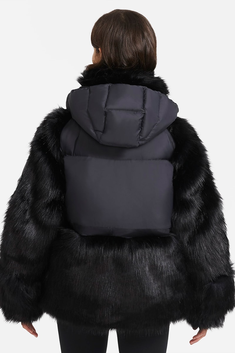 sacai nike collaboration outerwear collection jackets hoodie parka