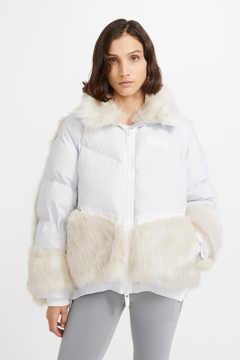 sacai nike collaboration outerwear collection jackets hoodie parka