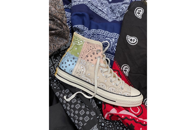 OFFSPRING x Converse Chuck 70 Paisley Pink Green Blue
