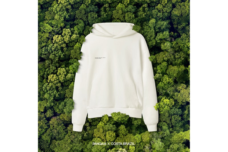 costa brazil pangaia amazon rainforest forever collaboration eco-friendly hoodies t-shirts release price