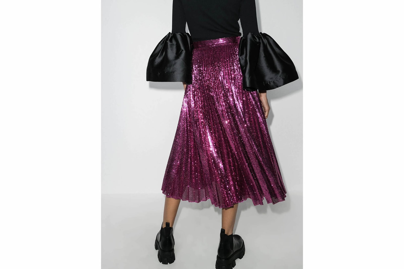 Pleated Skirt Trend Best Fall/Winter Pieces Valentino Prada Sacai MM6 Maison Margiela ARKET