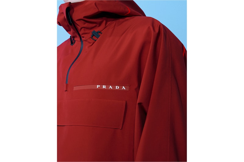 prada linea rossa fall winter campaign yara shahidi exo chanyeol park jin chen extreme tex sustainability