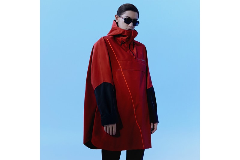 prada linea rossa fall winter campaign yara shahidi exo chanyeol park jin chen extreme tex sustainability