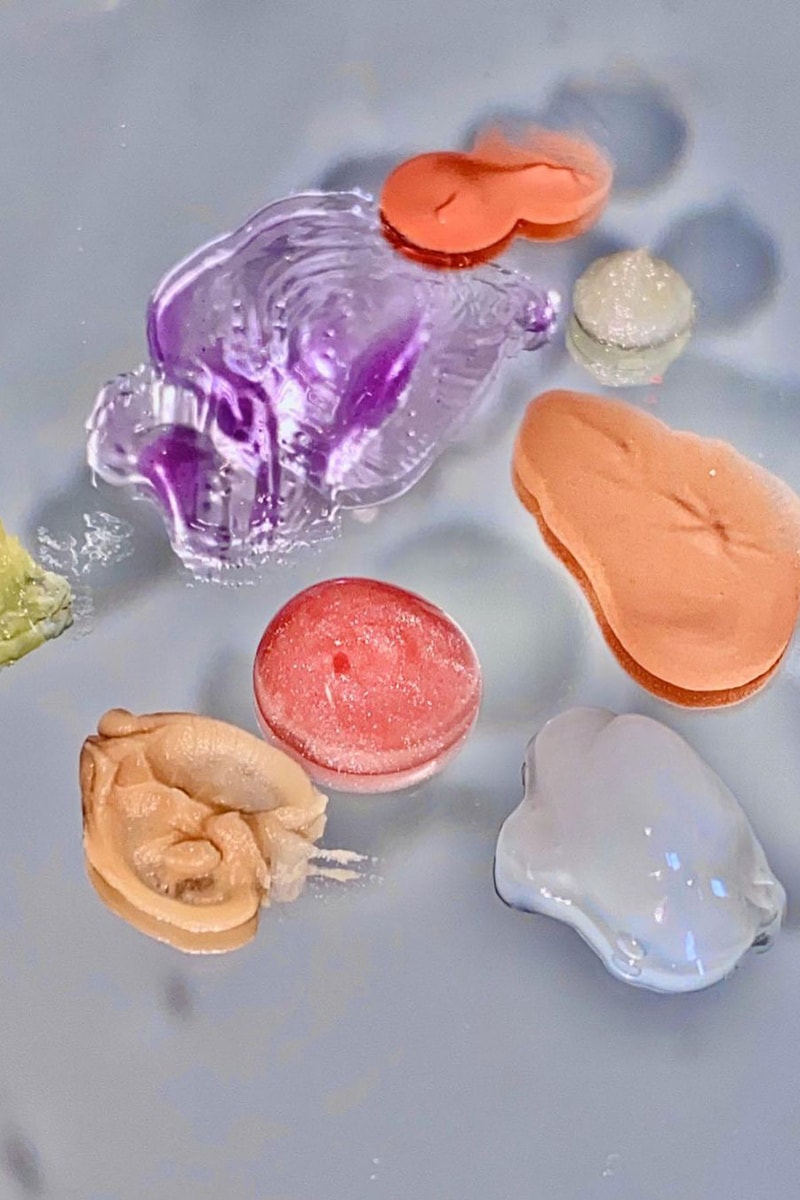 Skincare Cream Texture Close-Up Palette