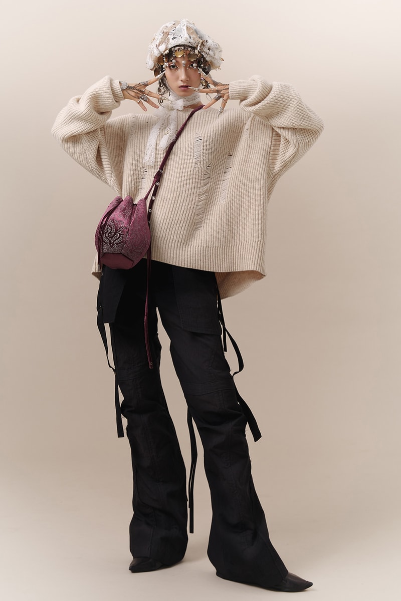 professor e fall winter collection womenswear lookbook knitwear sweaters coats taiwan emerging designer