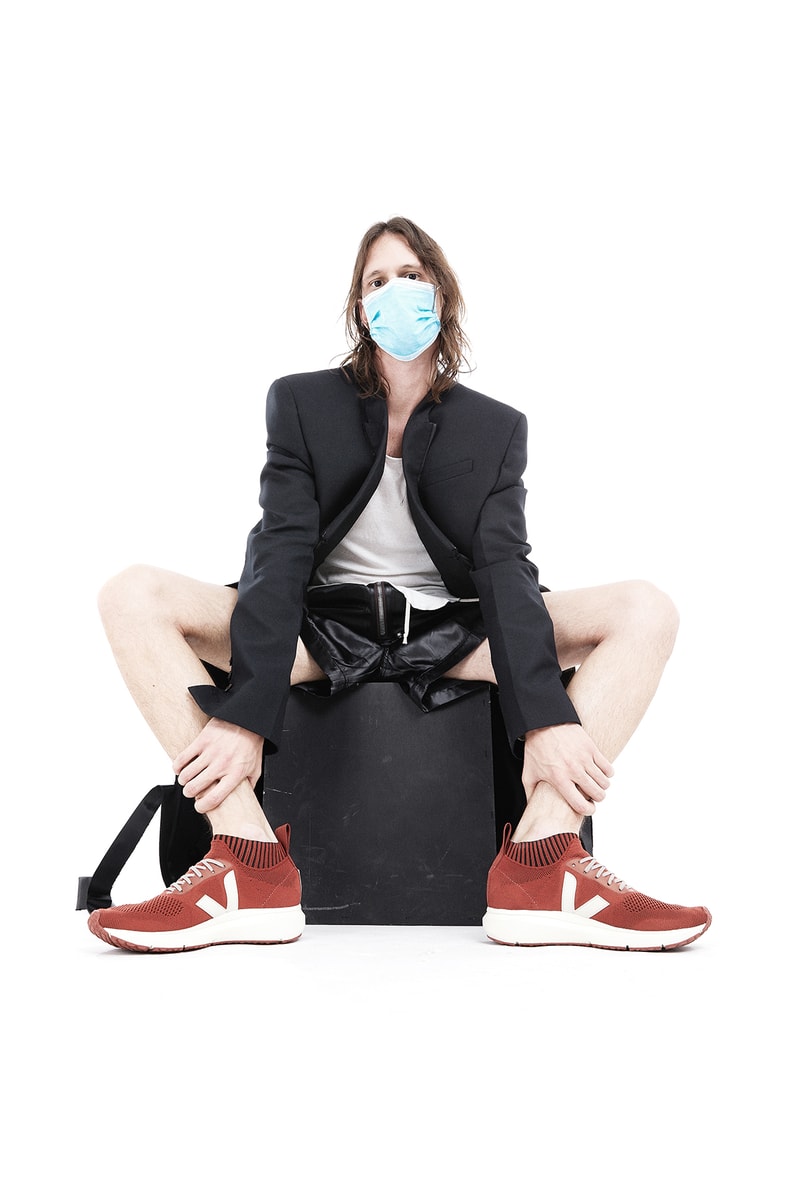 Rick Owens x Veja Sneaker Collaboration Runner 2 Full Acid Yellow