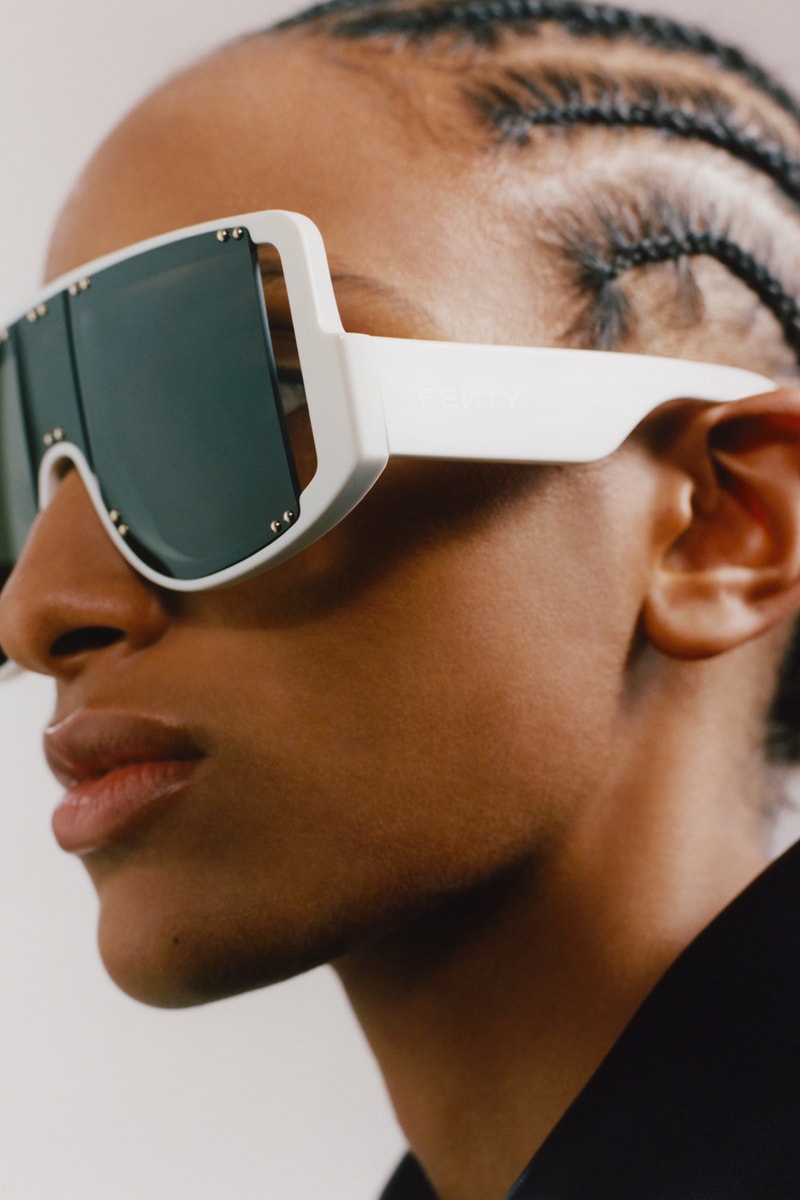 Rihanna FENTY "10-20" Sunglasses Collection Blockt II Mask White Black