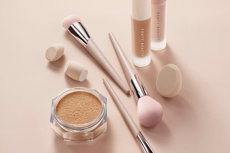 rihanna fenty beauty friends and family sale foundation makeup brushes sponges powder