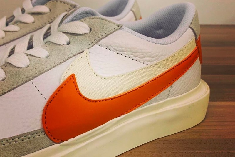 sacai x Nike Blazer Low Grey Green Orange White