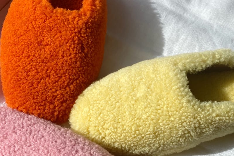Sleeper Launches Shearling Slippers in Bright New Colorways