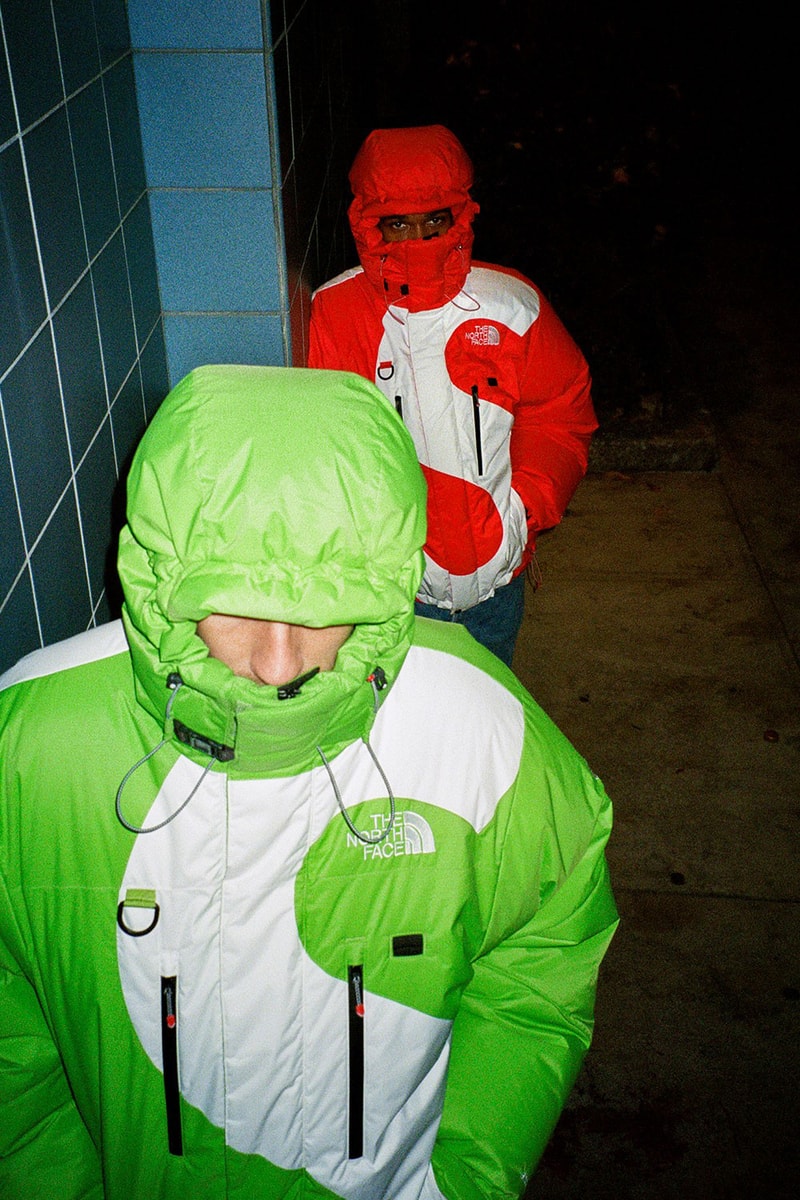 Supreme x The North Face Fall/Winter 2020 Jacket Collaboration Collection Puffer Green Red