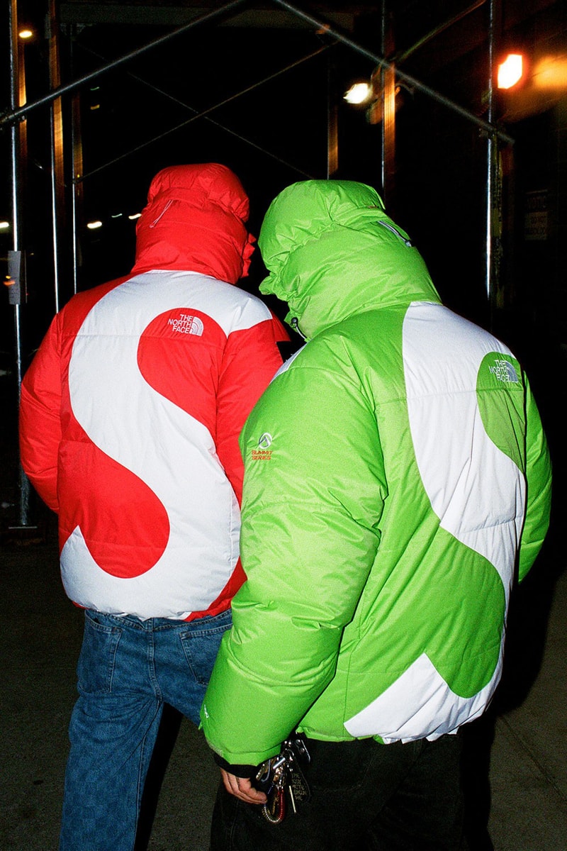 Supreme x The North Face Fall/Winter 2020 Jacket Collaboration Collection Puffer Green Red